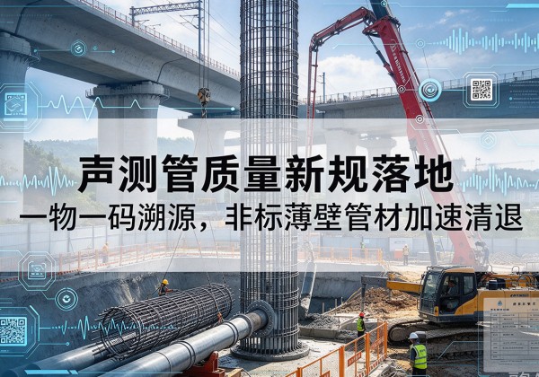 岳池声测管质量新规落地，一物一码溯源，非标薄壁管材加速清退