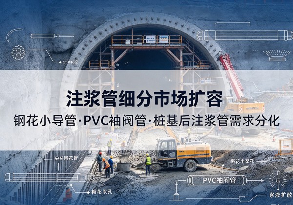 岳池注浆管细分市场扩容，隧道钢花小导管、PVC 袖阀管、桩基后注浆管需求分化